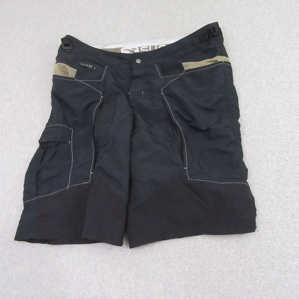 Sugoi Mens Cycling‎ Shorts XL Black Active Athletic Nylon Stretch Pocket